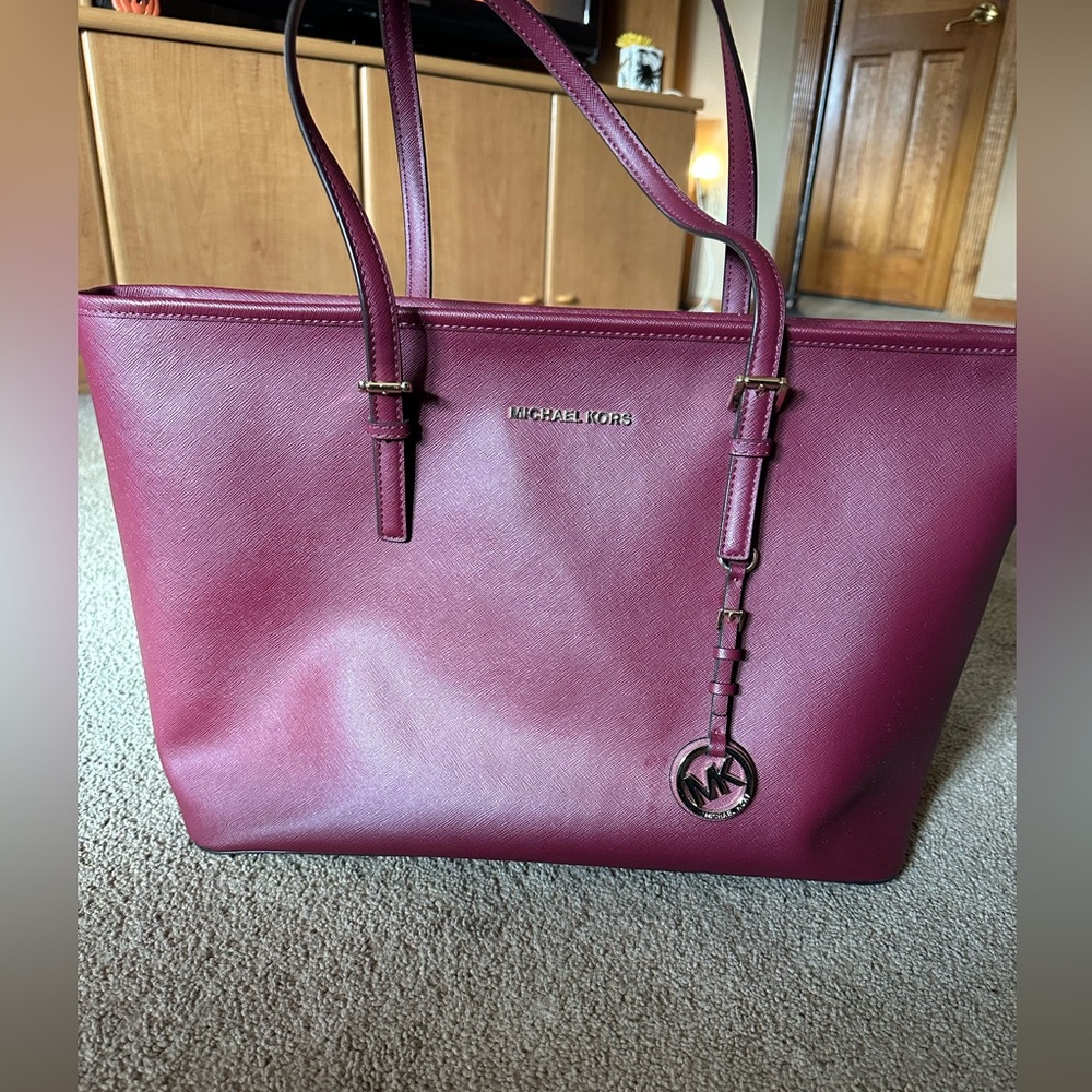 Michael Kors Plum Tote Bag